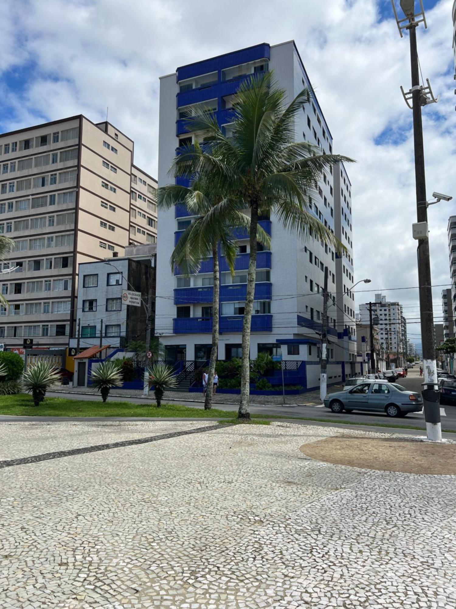 Guilhermina Pe Na Areia Vista Mar Praia Grande (Santos) Exterior foto